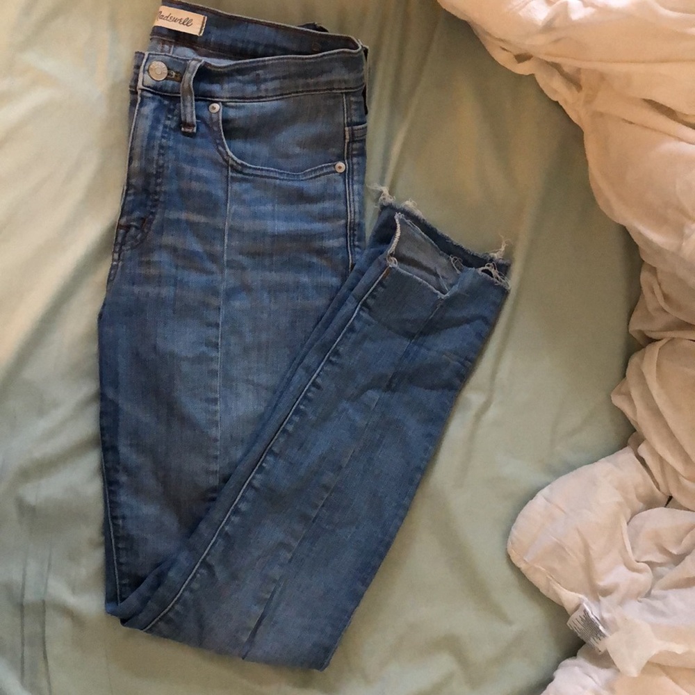 Madewell 9”high rise skinny light denim size 28